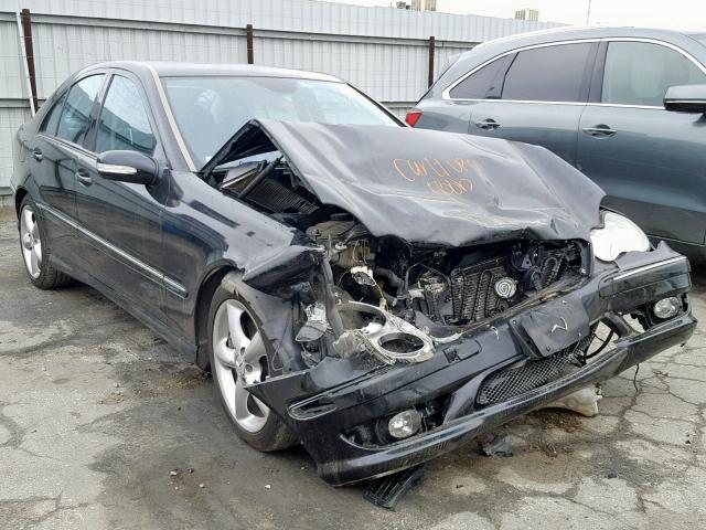 WDBRF52H66F775798 - 2006 MERCEDES-BENZ C GENERATI BLACK photo 1