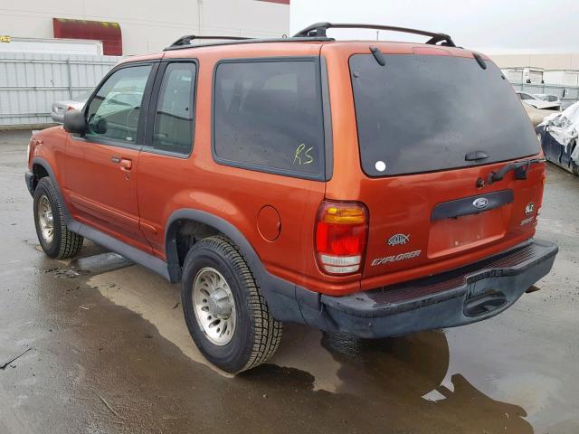 1FMYU24E3XUA89425 - 1999 FORD EXPLORER ORANGE photo 3