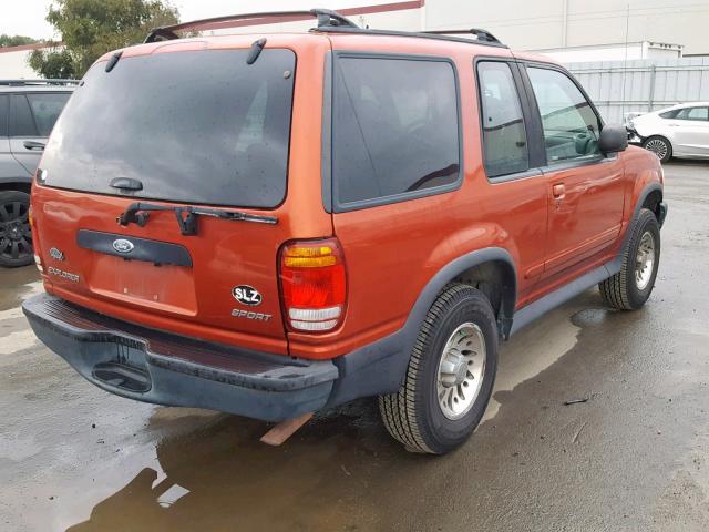 1FMYU24E3XUA89425 - 1999 FORD EXPLORER ORANGE photo 4