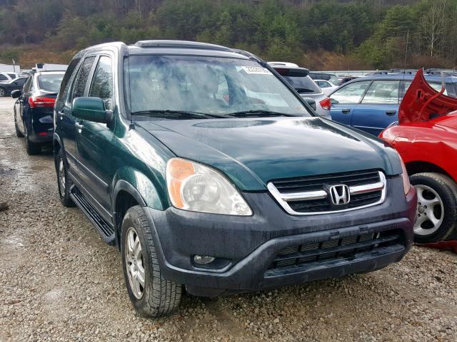 JHLRD78812C082310 - 2002 HONDA CR-V EX GREEN photo 1