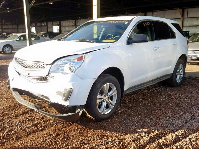 2GNALAEKXF6389605 - 2015 CHEVROLET EQUINOX LS WHITE photo 2