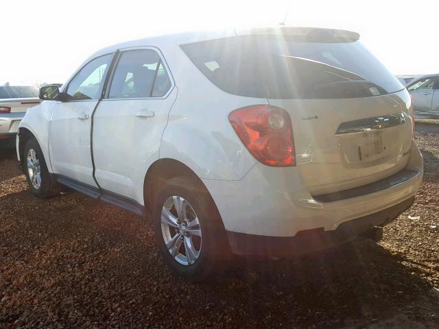 2GNALAEKXF6389605 - 2015 CHEVROLET EQUINOX LS WHITE photo 3