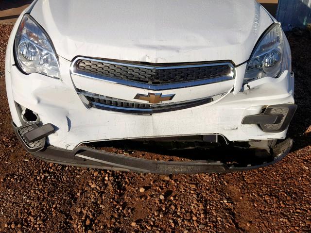 2GNALAEKXF6389605 - 2015 CHEVROLET EQUINOX LS WHITE photo 9