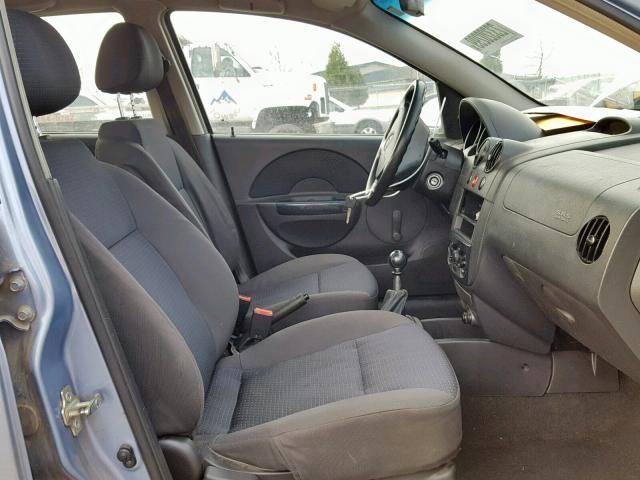 KL1TD66647B790960 - 2007 CHEVROLET AVEO BASE ლურჯი ფოტო 5