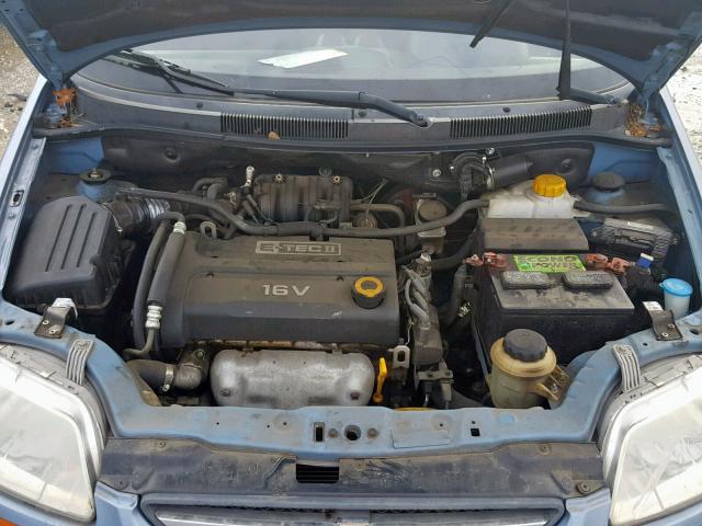KL1TD66647B790960 - 2007 CHEVROLET AVEO BASE ლურჯი ფოტო 7