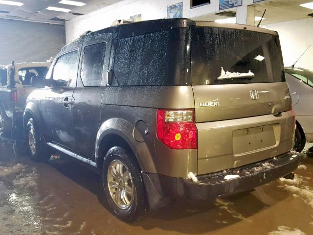 5J6YH28717L013903 - 2007 HONDA ELEMENT EX GRAY photo 3