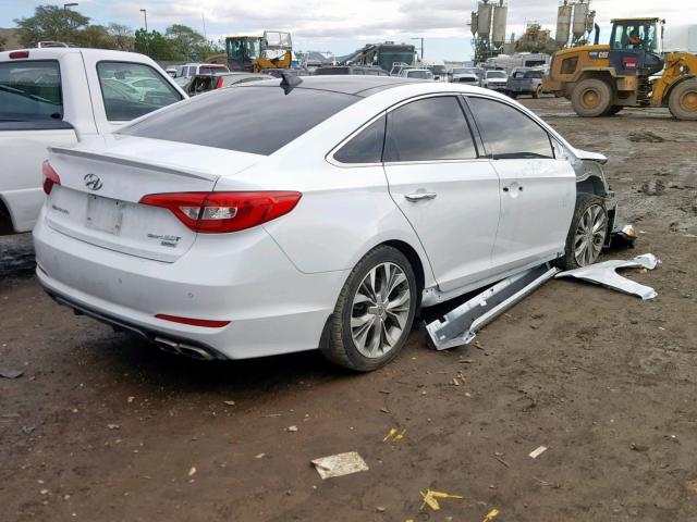 5NPE34AB6FH247653 - 2015 HYUNDAI SONATA SPO WHITE photo 4