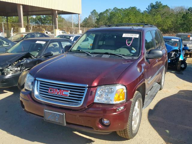 1GKDS13SX62231746 - 2006 GMC ENVOY MAROON photo 2