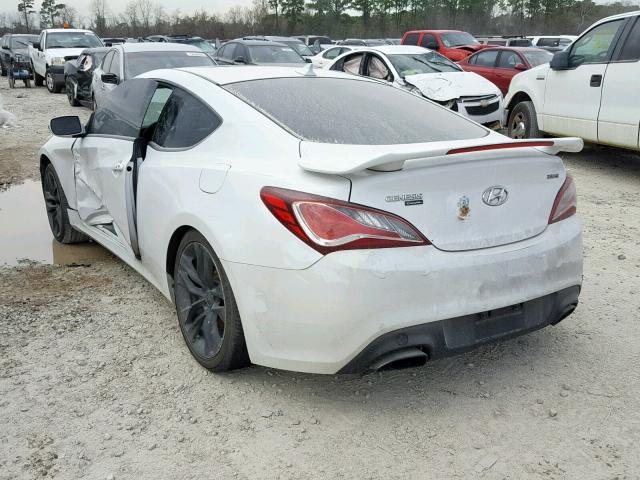 KMHHU6KJ6DU102722 - 2013 HYUNDAI GENESIS CO WHITE photo 3