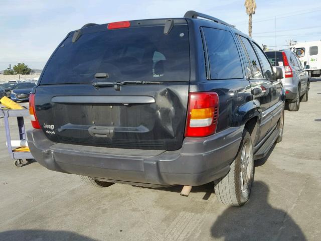 1J4GW48S64C293301 - 2004 JEEP GRAND CHER BLACK photo 4