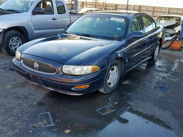 1G4HP54KX14151926 - 2001 BUICK LESABRE CU BLUE photo 2