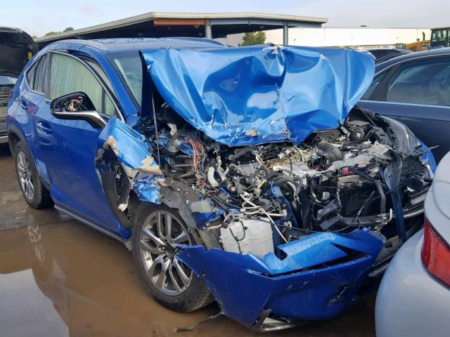 JTJBARBZXG2062278 - 2016 LEXUS NX 200T BLUE photo 1