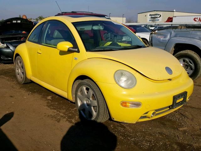 3VWDD21C42M459376 - 2002 VOLKSWAGEN NEW BEETLE YELLOW photo 1