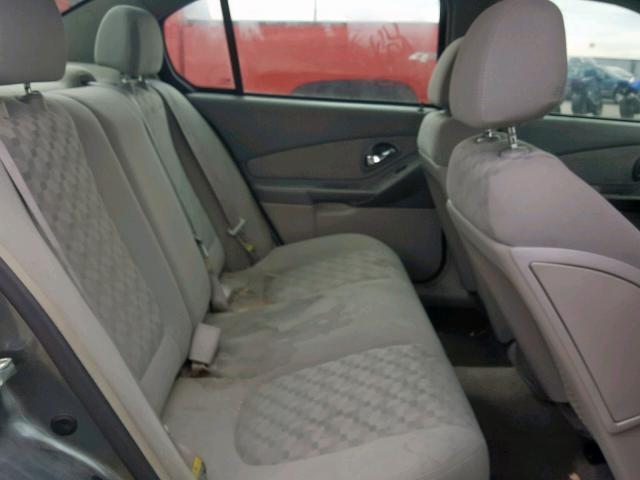 1G1ZT54805F206959 - 2005 CHEVROLET MALIBU LS GRAY photo 6