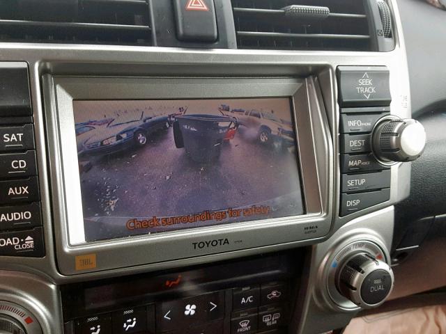 JTEBU5JR1B5062029 - 2011 TOYOTA 4RUNNER SR 灰色 照片 9