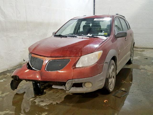 5Y2SL65806Z459714 - 2006 PONTIAC VIBE MAROON photo 2