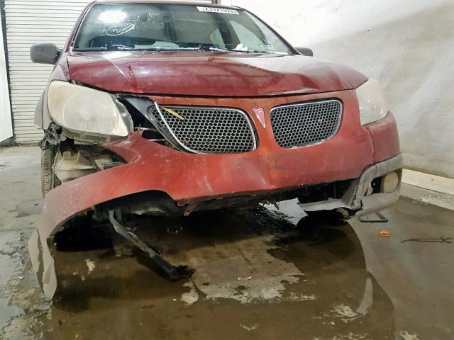 5Y2SL65806Z459714 - 2006 PONTIAC VIBE MAROON photo 9