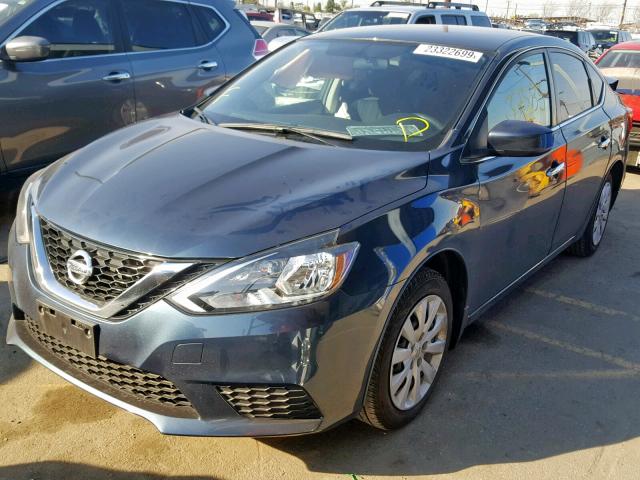 3N1AB7AP4GL670654 - 2016 NISSAN SENTRA S GRAY photo 2