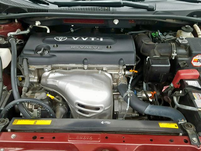 JTKDE177860114647 - 2006 TOYOTA SCION TC მუქწითელი ფოტო 7