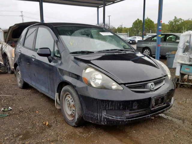 JHMGD37498S071418 - 2008 HONDA FIT BLACK photo 1