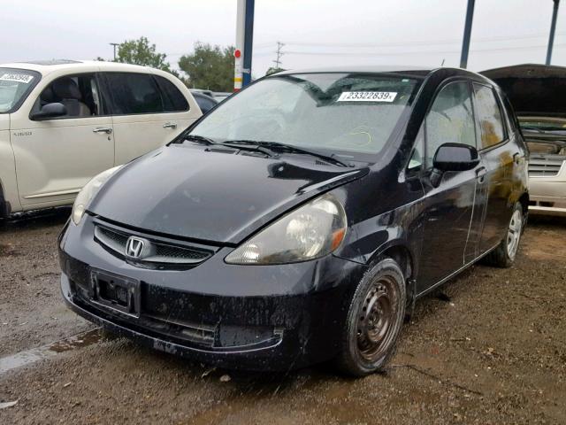 JHMGD37498S071418 - 2008 HONDA FIT BLACK photo 2