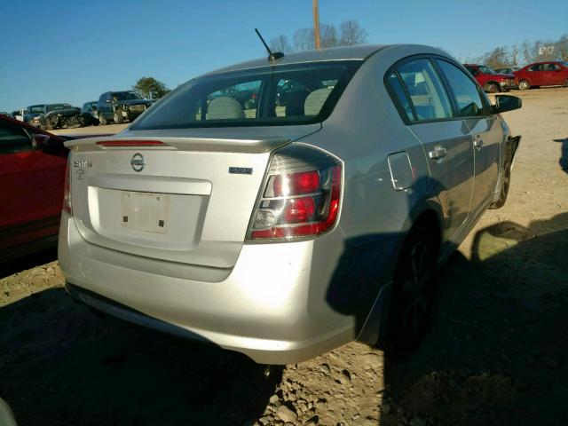 3N1AB6AP2BL706814 - 2011 NISSAN SENTRA 2.0 SILVER photo 4