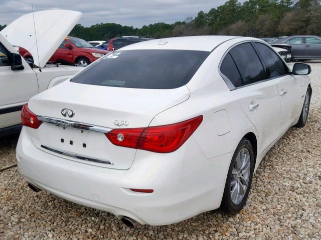 JN1AV7AP5EM692124 - 2014 INFINITI Q50 HYBRID WHITE photo 4