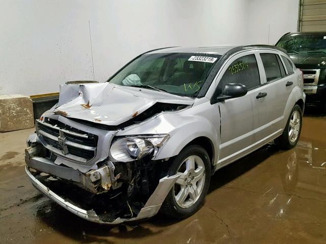 1B3HB48B28D506784 - 2008 DODGE CALIBER SX SILVER photo 2