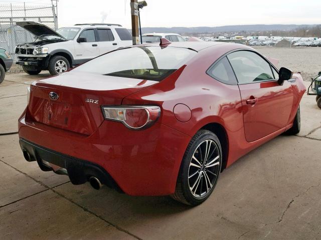 JF1ZCAB13F9603741 - 2015 SUBARU BRZ 2.0 PR RED photo 4