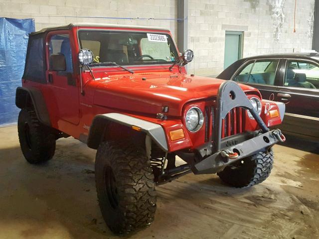 1J4FA49S76P724720 - 2006 JEEP WRANGLER / RED photo 1