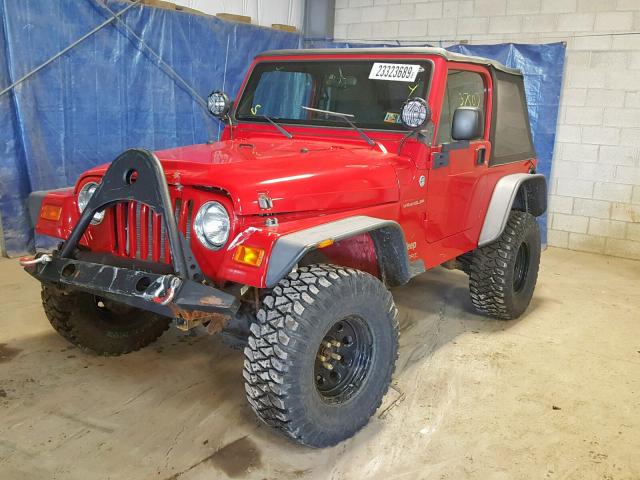 1J4FA49S76P724720 - 2006 JEEP WRANGLER / RED photo 2