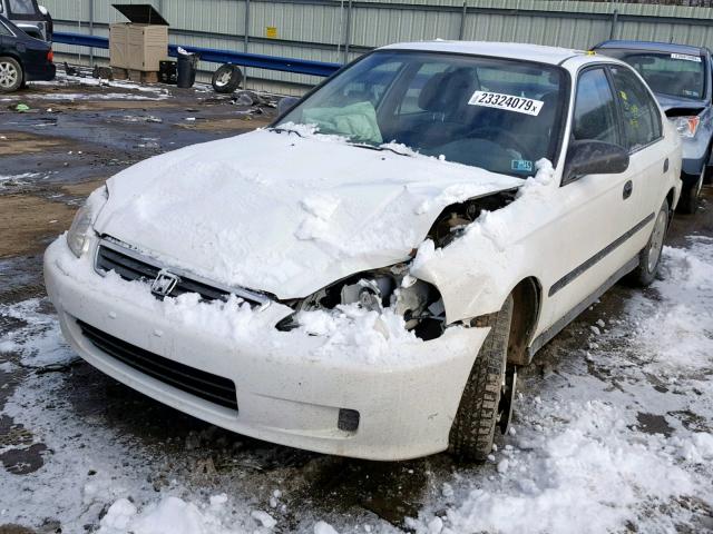 2HGEJ6678XH593124 - 1999 HONDA CIVIC LX WHITE photo 2