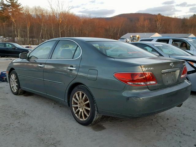 JTHBA30GX55092487 - 2005 LEXUS ES 330 GREEN photo 3