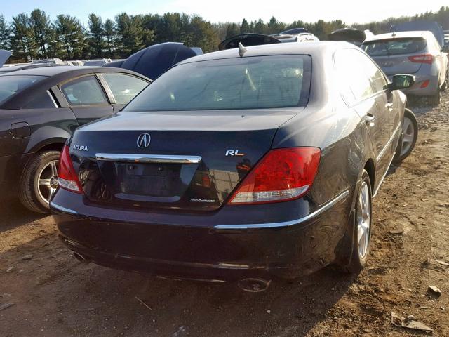 JH4KB16506C005393 - 2006 ACURA RL BLACK photo 4