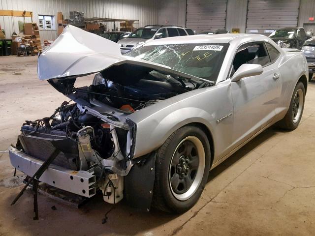 2G1FA1E3XC9146909 - 2012 CHEVROLET CAMARO LS SILVER photo 2