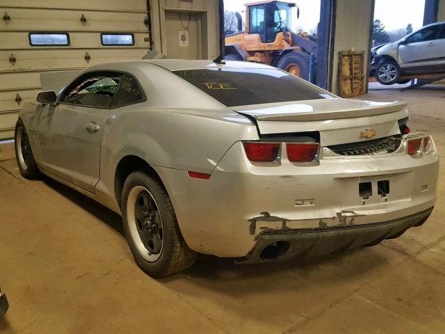 2G1FA1E3XC9146909 - 2012 CHEVROLET CAMARO LS SILVER photo 3