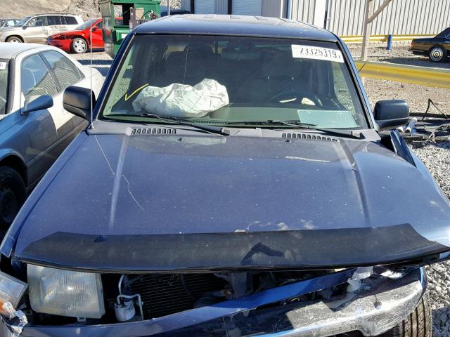 1N6ED27T2YC354809 - 2000 NISSAN FRONTIER C BLUE photo 7