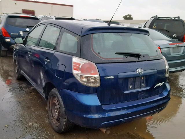 2T1KR32E05C322238 - 2005 TOYOTA MATRIX BLUE photo 3