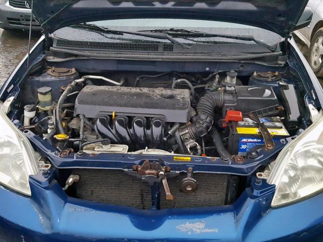 2T1KR32E05C322238 - 2005 TOYOTA MATRIX BLUE photo 7