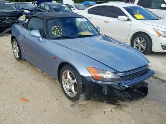 JHMAP114X2T009926 - 2002 HONDA S2000 BLUE photo 1