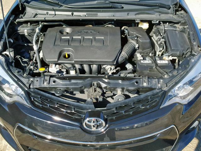 5YFBURHEXGP415280 - 2016 TOYOTA COROLLA L BLACK photo 7