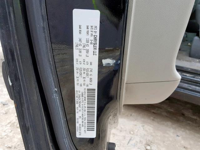 2V8HW34179R544847 - 2009 VOLKSWAGEN ROUTAN SE BLACK photo 10