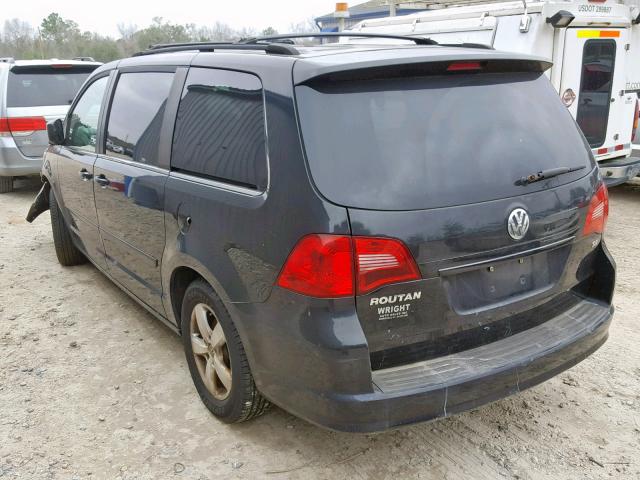 2V8HW34179R544847 - 2009 VOLKSWAGEN ROUTAN SE BLACK photo 3