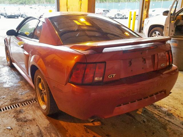 1FAFP42X44F107035 - 2004 FORD MUSTANG GT BURGUNDY photo 3