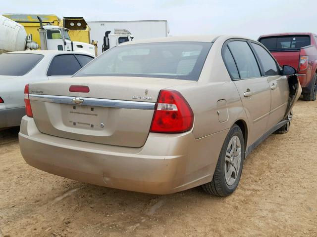 1G1ZS57NX7F214087 - 2007 CHEVROLET MALIBU LS თაფლისფერი ფოტო 4