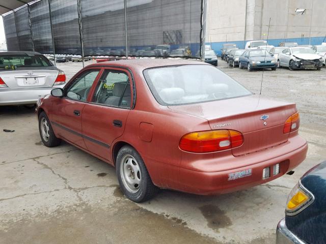 1Y1SK5288WZ416591 - 1998 CHEVROLET GEO PRIZM RED photo 3