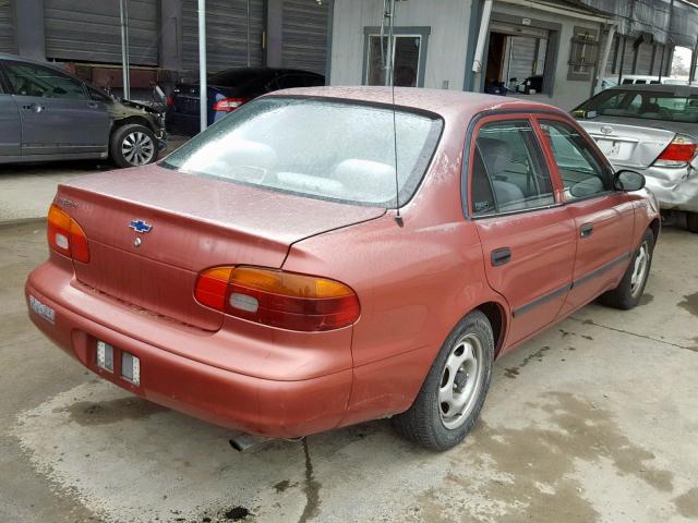 1Y1SK5288WZ416591 - 1998 CHEVROLET GEO PRIZM RED photo 4