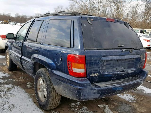 1J4GW58S4YC346301 - 2000 JEEP GRAND CHER BLUE photo 3