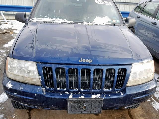 1J4GW58S4YC346301 - 2000 JEEP GRAND CHER BLUE photo 9