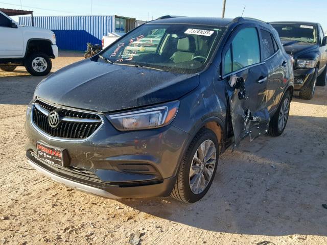 KL4CJASB2JB665125 - 2018 BUICK ENCORE PRE CHARCOAL photo 2